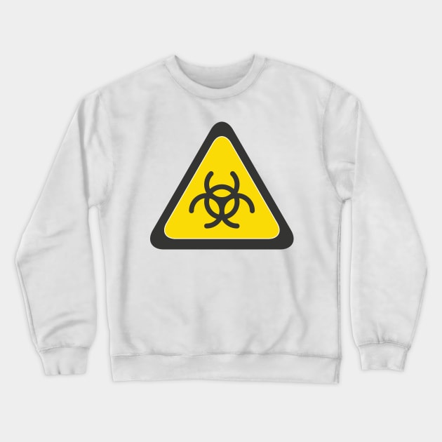 Biohazard Sign Crewneck Sweatshirt by emma17